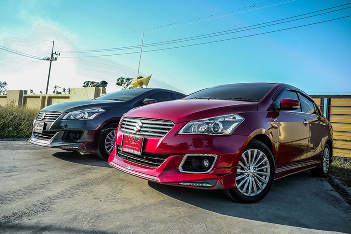 Sedan Suzuki Ciaz ham ho hon voi bodykit Amotriz &quot;sieu re&quot;